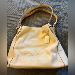 Limited Edition Coach Apricot Edie Shoulder Bag